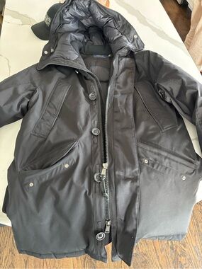 Ralph Lauren Black Quilted Down Jacket with Hood